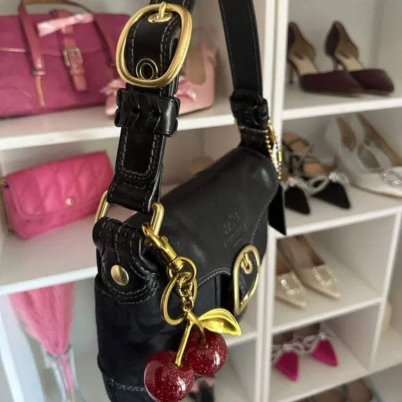 Black y2k Coach SoHo Buckle Shoulder Bag 🍒🖤