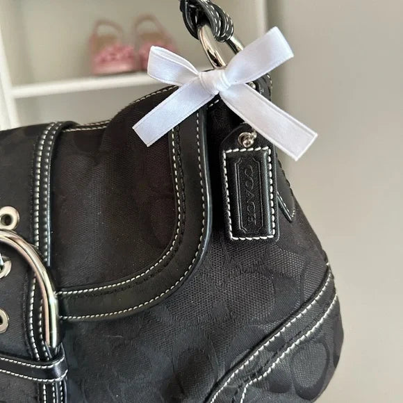 Black Signature y2k Coach SoHo Shoulder Bag 🍒🖤